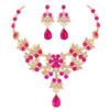 Crystal Water Drop Bridal Rhinestone Chokers Necklace Earrings Wedding Beads Jewelry Set