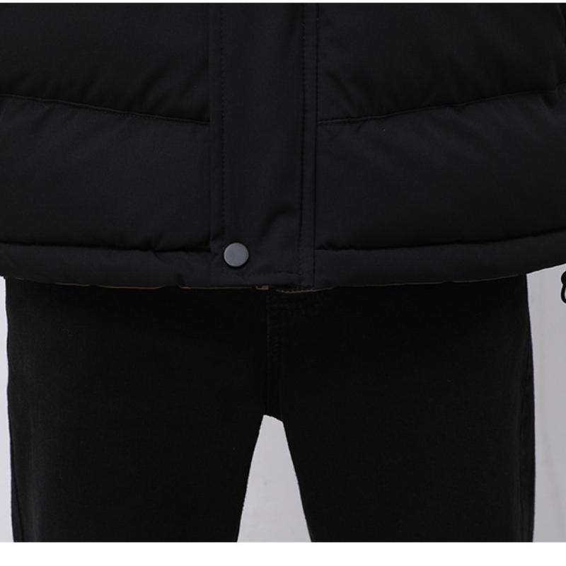 High-End Winter Cotton-Padded Coat Men's Thick Loose Trendy Fashionable Warm Cotton Cloth Hooded Large Cotton-Padded Jacket Winter Windproof Jacket