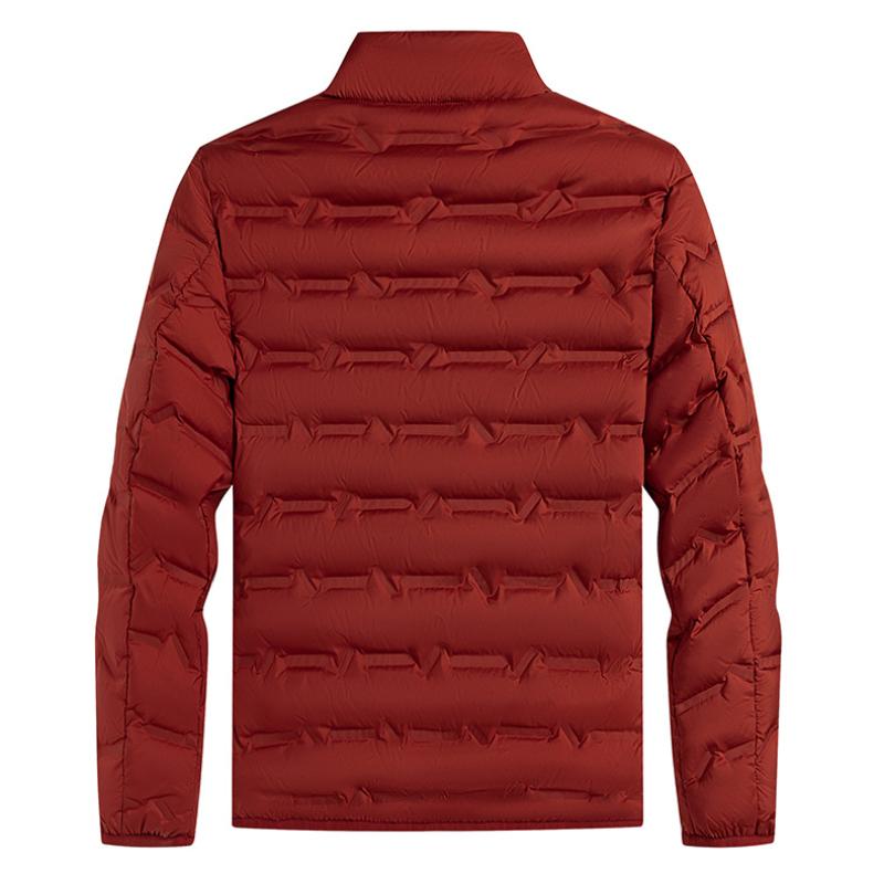 Graphene Self-heating White Duck Jacket Men Windproof Pleated Down Jackets Stand Collar Warm Winter Puffer Jackets Male