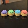Soft Squishy Keychain Press Button Keychain, Steamed Bun Decompression Toy with Smiling Face Pattern, Slow Rebound Feel Portable Mini Stress