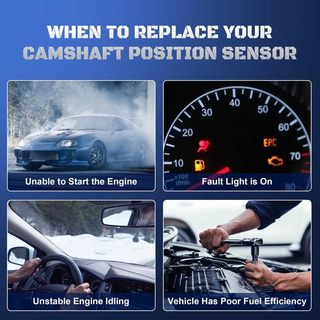 39350-25010 235-1245 907-825 Camshaft Position Sensor for Hyundai Coupe Santa Fe Sonata Tucson KIA Forte Optima Sportage Rondo Sorento 2011-2014