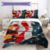 1PC Electric guitar Theme Bedding Quilt Set Quilt Cover Pillowcase Home Decoration Birthday Gift (1 * duvet cover + 2 * pillowcase, without core)A1