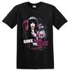 Elvira Gothic Queen Dog T Shirt W/ Pink Punk Art Horror Movie Tee Gift Idea