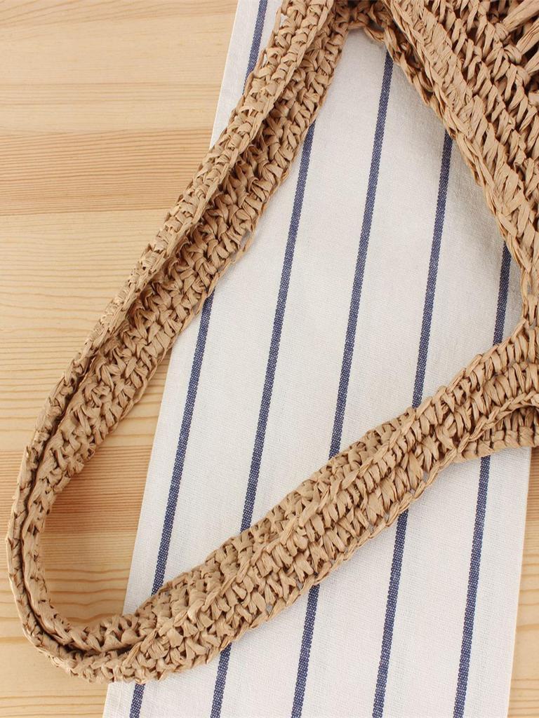 Handmade Tassel Woven Beach Bag – Large Capacity, Versatile Shoulder Bag for Women