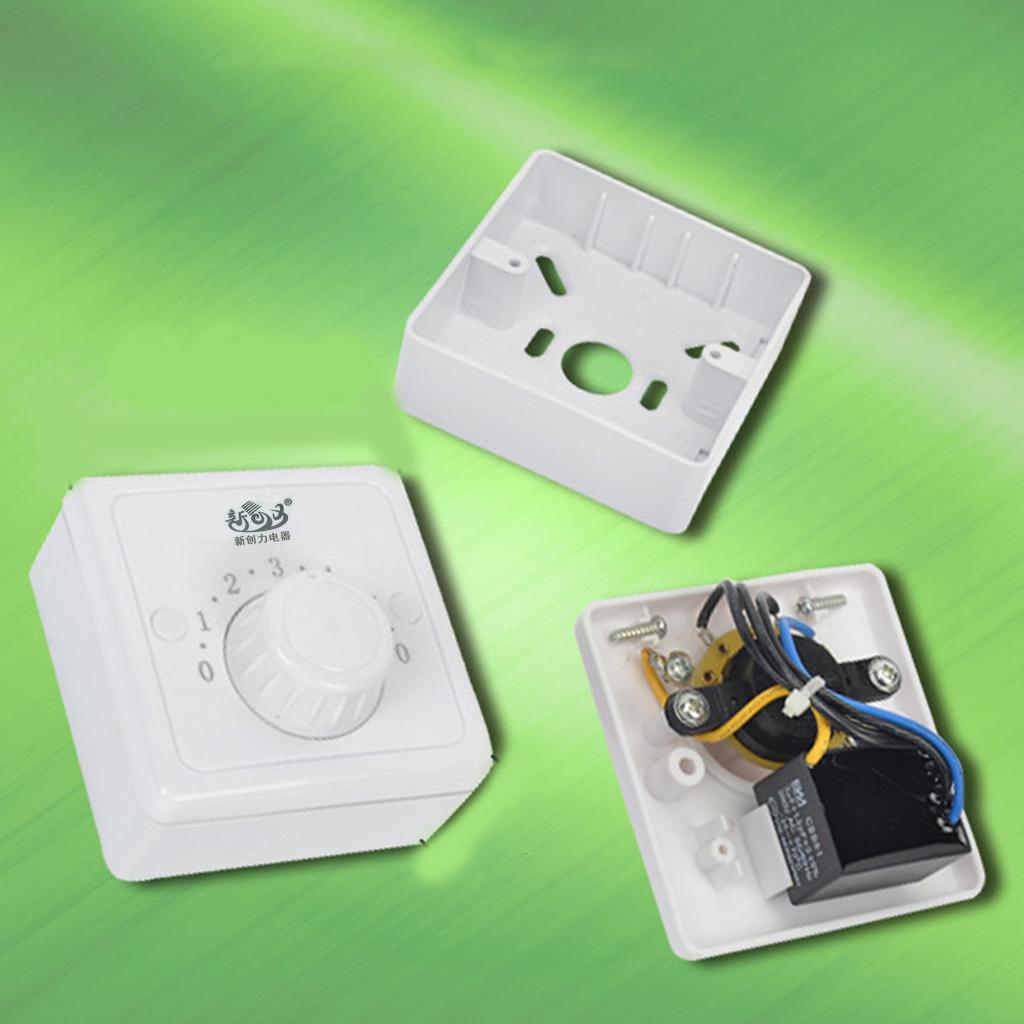 5 Gear Adjustable Ceiling Fan Speed Control Switch Wall Controller Switch Electronics Mechanical Rotary Switch