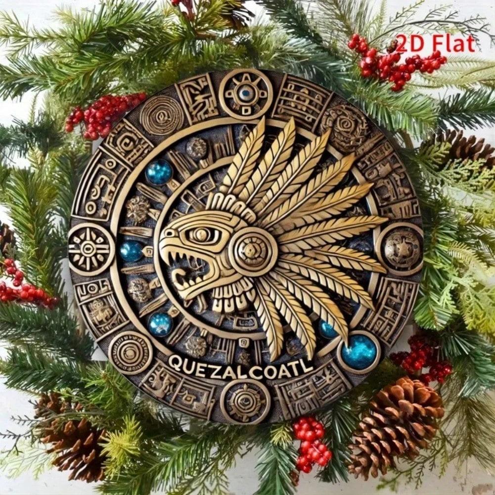 Ancient Cultural Metal Wall Art for Study Living Room Gallery Collection Gift 20x20