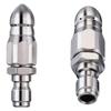 1 Pcs High-Pressure Stainless Steel Sewer Jet Nozzle Set For Effective Pipe Cleaning Pipeline Cleaning Rotary Nozzle