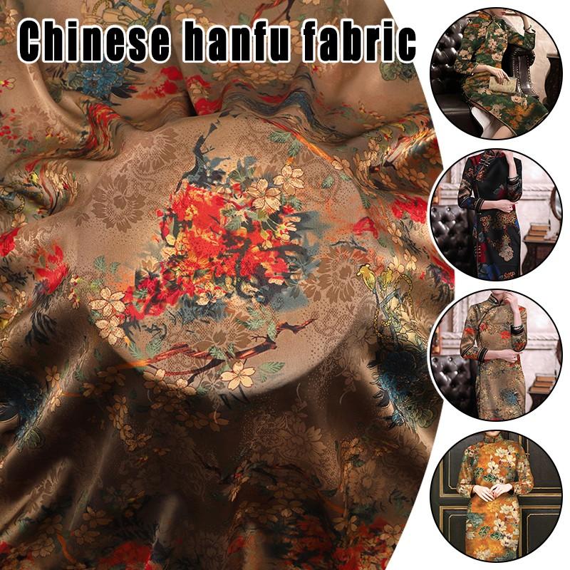 50x150cm Simulated Silk Fafric Fragrant Cloud Yarn Gauze Material DIY Cheongsam Hanfu Dress Sewing Polyester Material