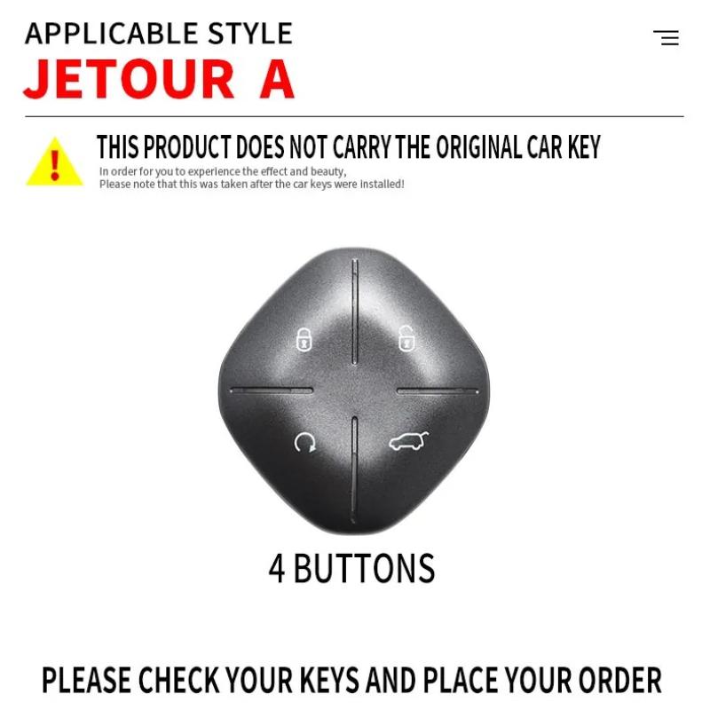 Zinc Alloy Car Key Case Cover Protective Shell Fob For 2022 2023 Jetour DASHING X-1 Plus DTC Car Styling Interior Accessories