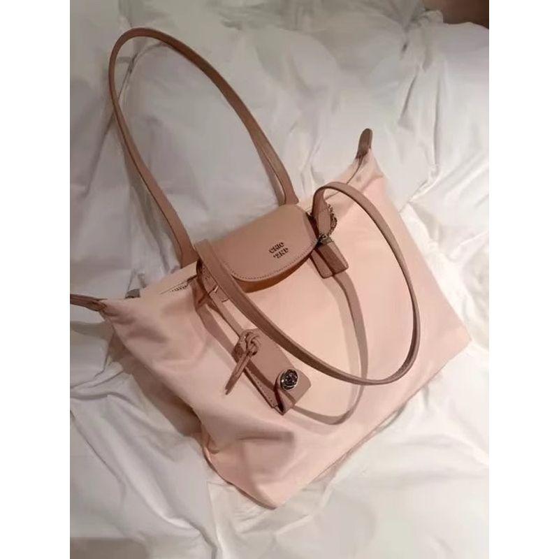 

South Style Chio2nd Girl s Morning Tote Bag Women 2025 New Large Capacity Commuter Portable Shoulder Bag Pink