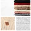3pcs Wool Hat Scarf Gloves Set Solid Color Winter Beanie Hat Neck Warmer Thermal Knit Cap  Winter