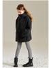 Girls' 2025 Double-Sided Wool Coat - Winter Warm, Collarless, Loose-Fit Layering Coat