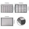 ProCase Jewelry for Accessory with Black Tray, 3-Pack, Stackable, Vanity/Dresser Drawers, Case, Display, Dividers,