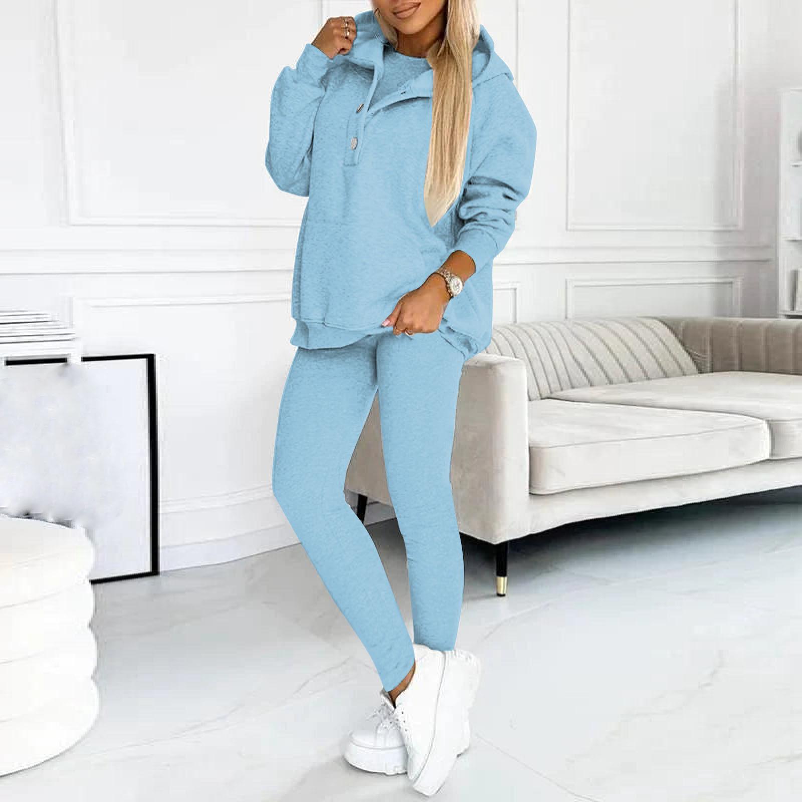 

Спортивный костюм с капюшоном, одежда для бега, пуловер с длинными рукавами, толстовки, толстовка + спортивные штаны + комплект на танке XXL светло-синий