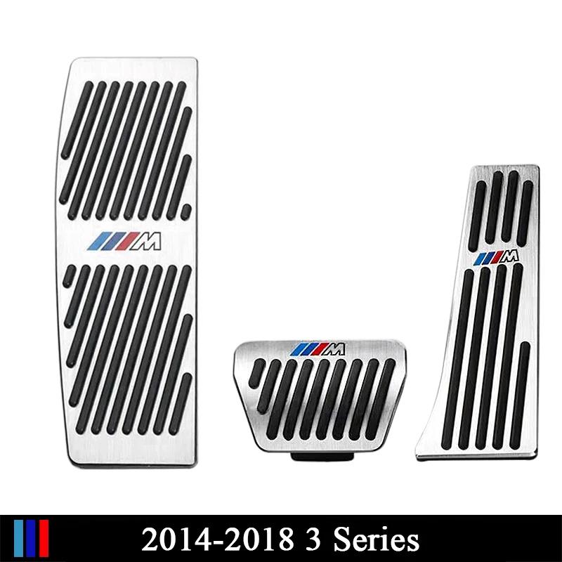 ITTH1 3 Pcs Brake Throttle Pedal Set for BMW 3 Series 2005-2025 Yeas E90 F30 G20 Stainless Steel Rubber Anti-Slip Pedal Car Accessorie