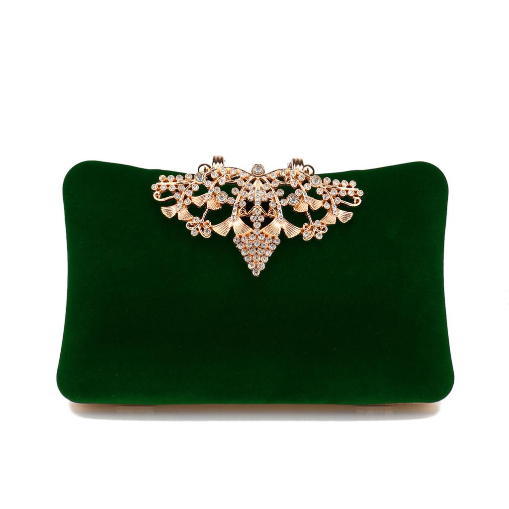 Golden Metal Chain Clutch Diamonds Sequined Evening Bags Shiny Casual Glitter Lady Handbags Silver Clutch