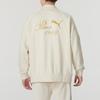 Puma Logo Embroidered Comfortable Breathable Running Jacket Unisex Jacket Off-White 630968-87
