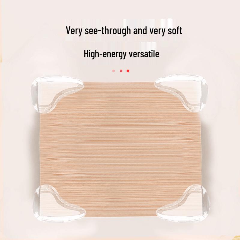 Transparent Water Drop PVC Corner Guards for Baby Safety - Anti-Collision Pads for Tables, Chairs & Walls