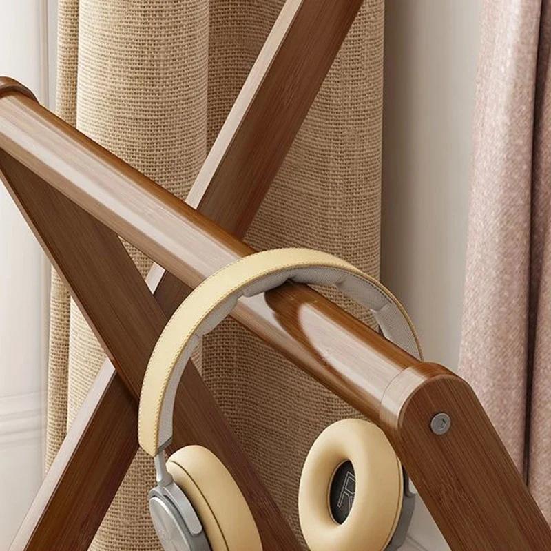 Floor Clothes Rack Foldable Organizer Portable Coat Racks Bamboo Bedroom Clothes Rack Living Room Nordic Clothing Racks Storage