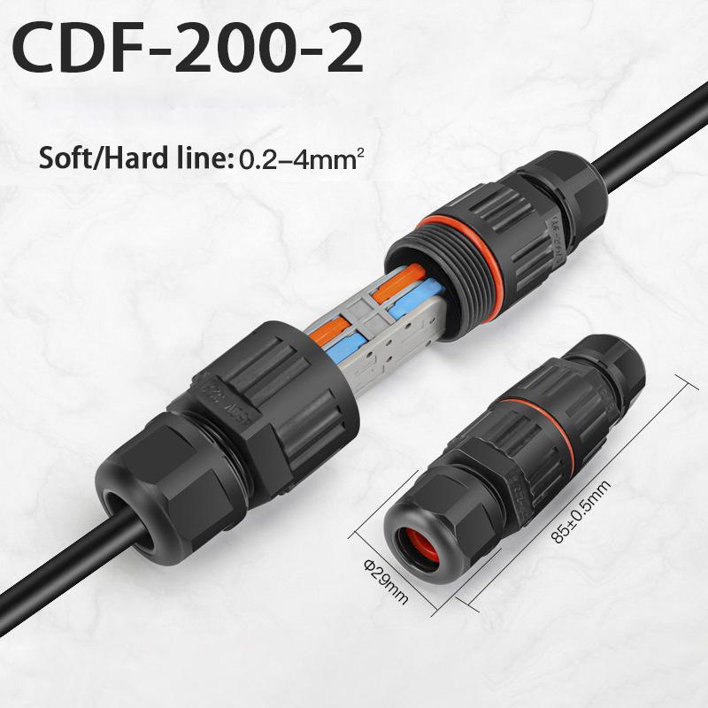1PC Vodotěsný spojovací vodič s krytím IP68 Rychlé připojení Vodotěsný konektor 2/3kolíkový pájecí kabel Méně LED lampy Venkovní deštivzdorný terminál