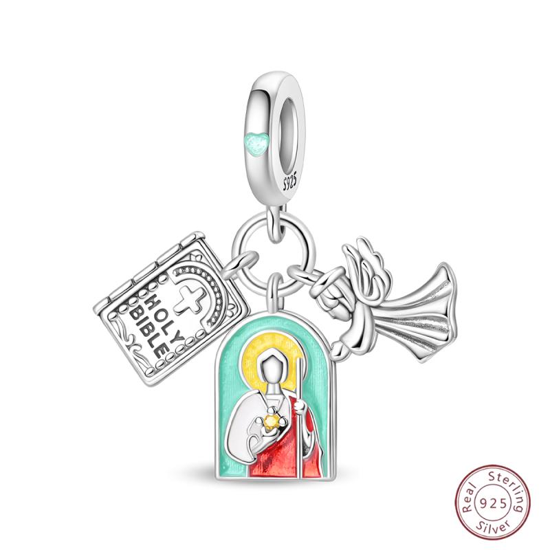 Halloween Charm Bead Anhänger Kupfer Kürbis Hexe Puppe Skelett Mumie Süßigkeiten Charm Passend für Original Armband DIY Schmuck