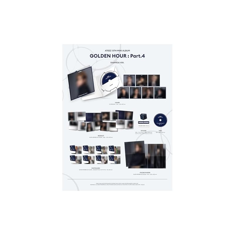 ATEEZ [GOLDEN HOUR : Part.4] (DIGIPACK ver.) (Korean version) [Regular imported version]