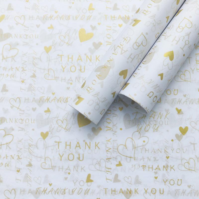 17g Printed Tissue Paper - Decorative Patterned Copy Paper For Gift Wrapping & Floral Packaging