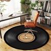 1pc Melodi Vinyl Round Chair mat Area Rug - Non-Slip, Floor Mat for Office, Bedroom, home decor Christmas Gift p0811158