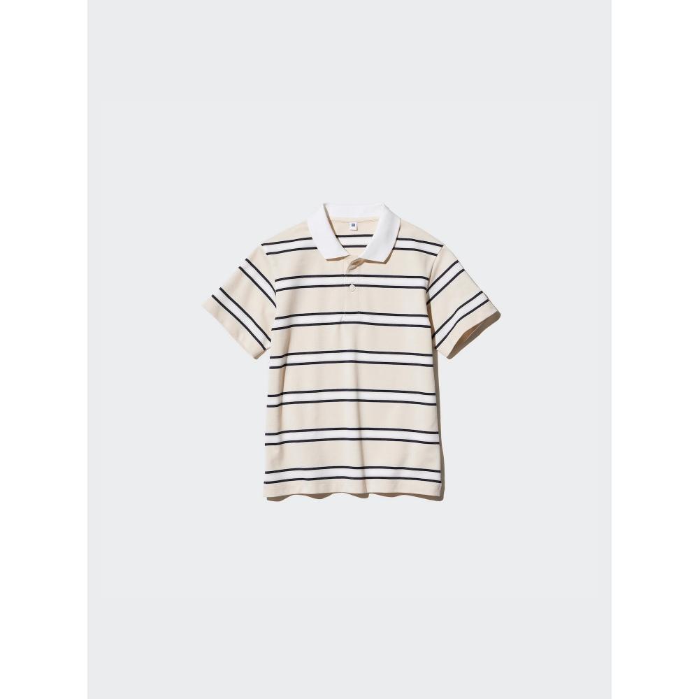 Uniqlo Kids Dry Pique Stripe Polo Shirt  Short Sleeve 