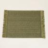 4 PCS Boho Tassel Paper Woven Braided Placemats 12x18inch Aesthetic Natural Rustic Place Mats for Dinner Party Beach Table Decor