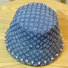 New Retro Washed Denim Pearl Bucket Hat Women's Autumn and Winter Bucket Basin Hat Children