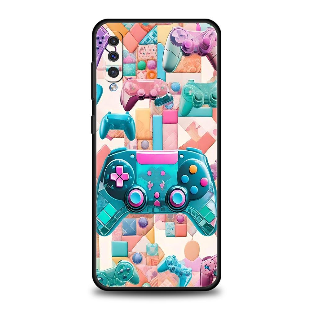 Game Controller Graphic Phone Case for Samsung Galaxy A56 A36 A26 A16 A34 A24 A42 A22 A20 A12 A40 A30 A10 Soft TPU Cover Shell