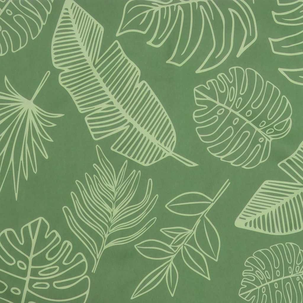 Garden Bench Cushion with Leaf Pattern 120 X 50 X 4 Cm Oxford Fabric