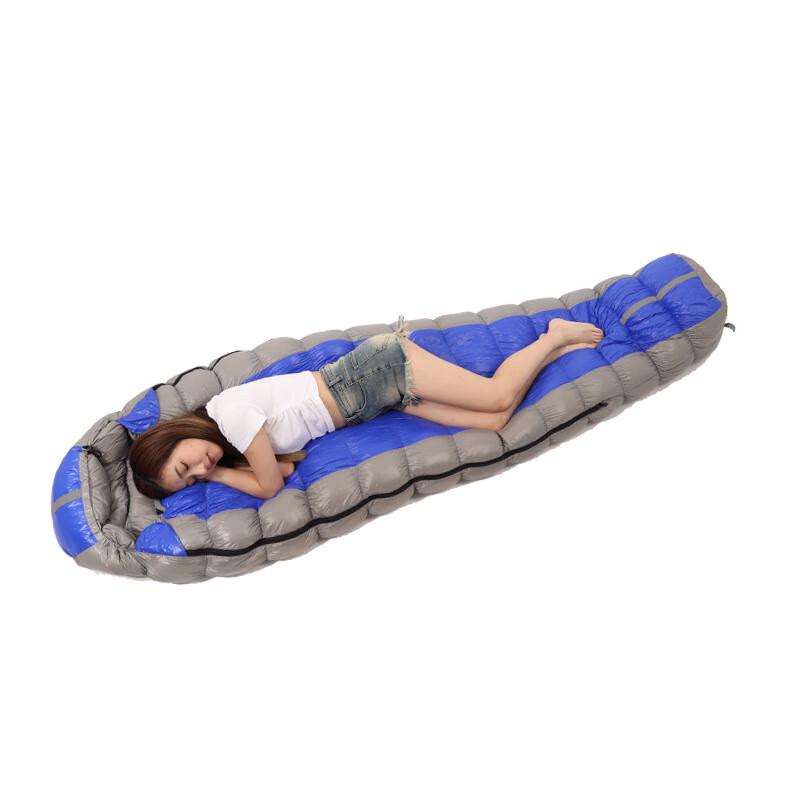 ZISIZ Adult Camping Mummy Duck Down Sleeping Bag