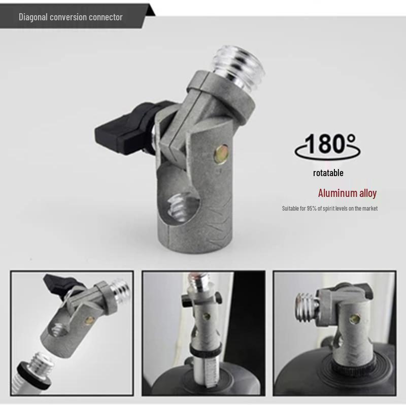 All-Metal Universal Aluminum Laser Level Tripod with Thickened Bracket Adapter