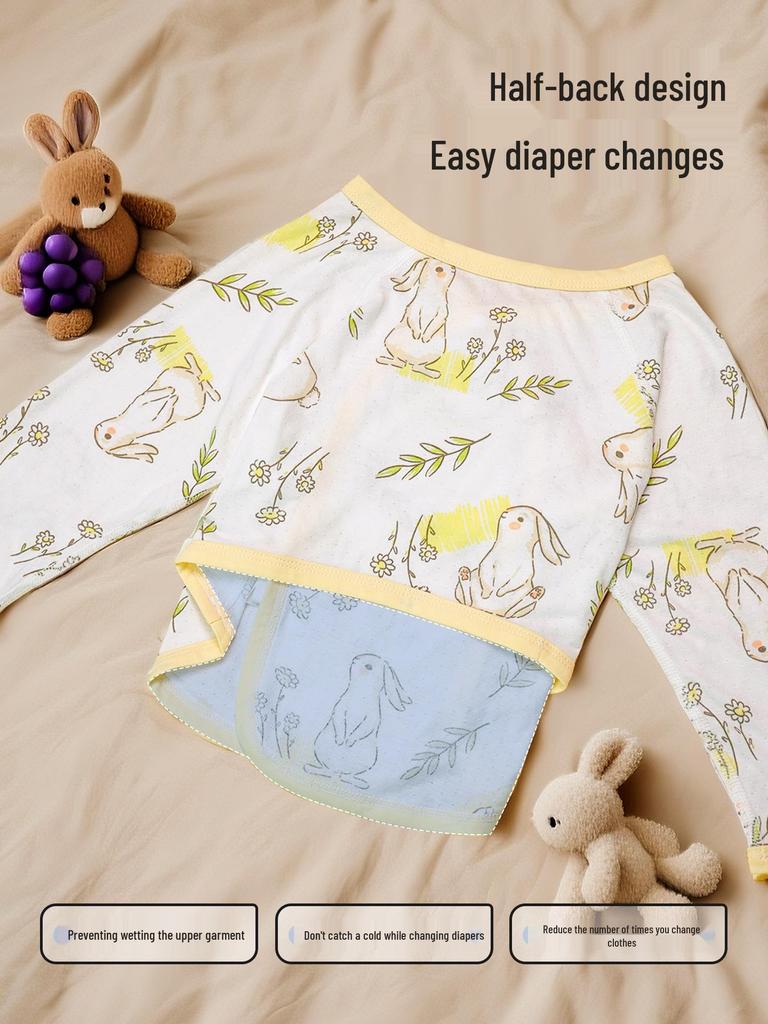 Bamboo Fiber Summer Baby Jumpsuit, Antibacterial & Breathable, for Infants & Toddlers