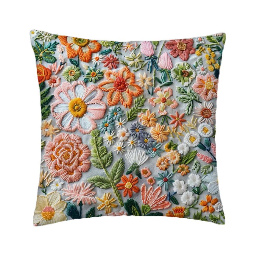 1pcs 45cm 3D Soft Cushion Pillow Cover Elegant Plant Floral Pillowcase for Home Living Room Bedroom Decoration Cushion Cover