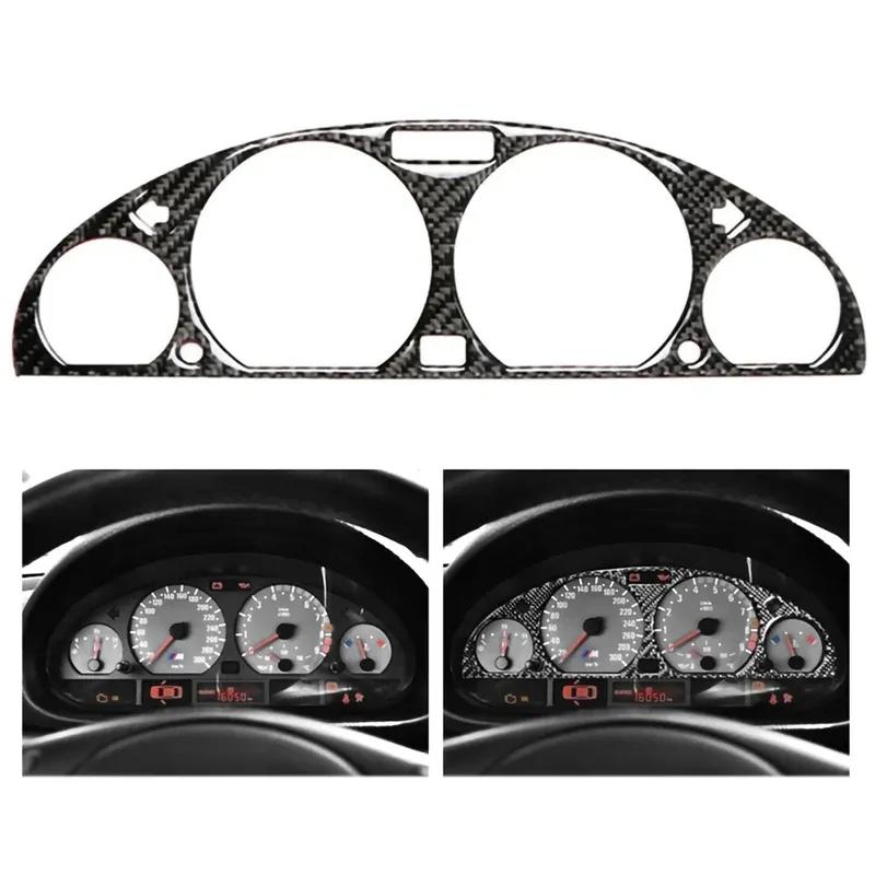 Carbon Fiber Internal Instrument Panel Decorative Frame Dashboard Cover Stickers for BMW 3 E46 M3 1998-2005 Interior Accessories