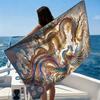 Traditional Chinese Dragon and Phoenix Beach Towel Quick-drying Towel Suitable for Seaside Pool Camping Yoga For Family Friends
