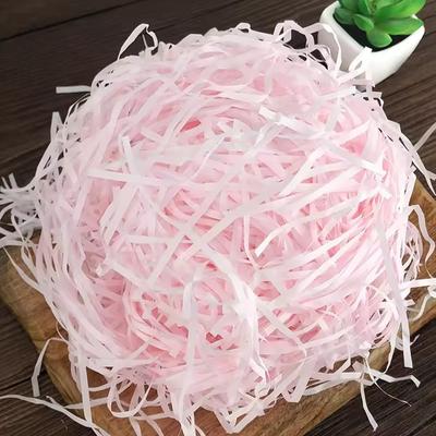 20g/Beutel Bunte Lafite-Gras Weiß Schwarz Rosa Verfügbar Zerknülltes Papier Geschenk Süßigkeitenbox DIY Taschentuchfüllung Verpackungsmaterial ZYF