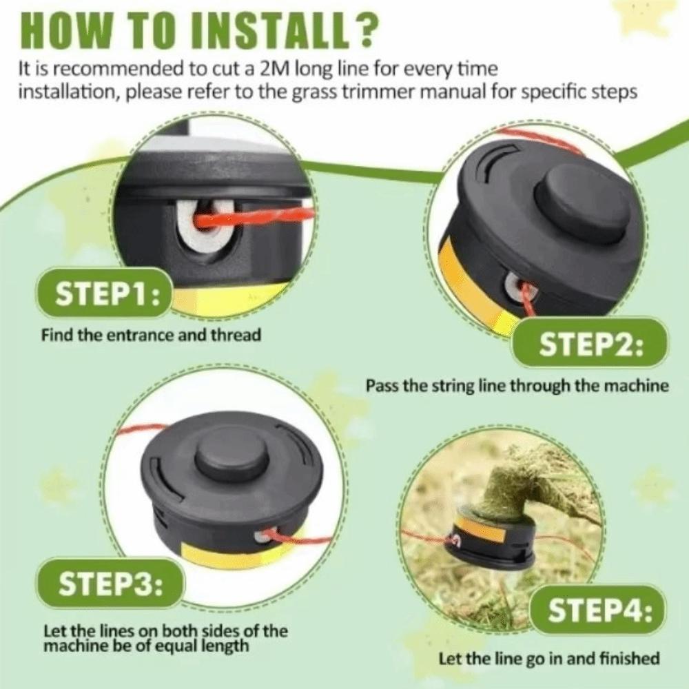 50M 2.7mm Brush Cutter Strimmer Line  Electric Lawn Mower Trimmer