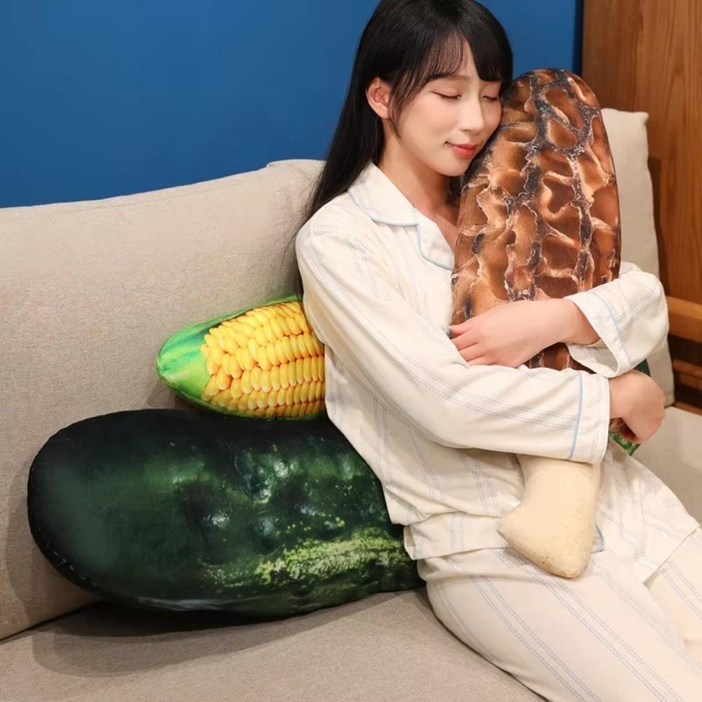 Realistic Details Vegetable Stuffed Toy Soft Plush Veggie Plush Doll Birthday Gifts