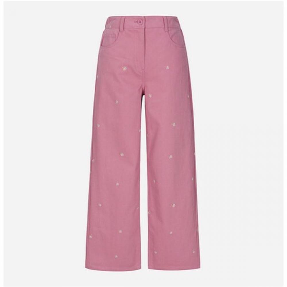 

Thursday Island Flower Motif Embroidered Pants T262mpt142w pink (PK)/S