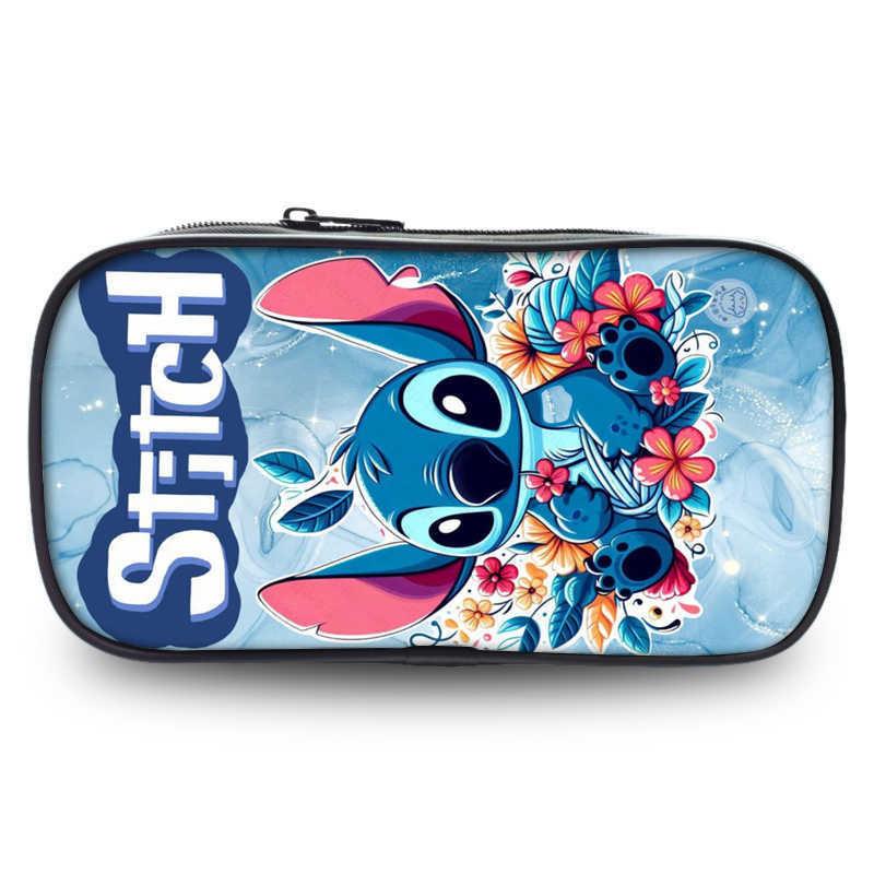 Adorable Stitch Student Single Layer Pencil Case Cute Cartoon Stationery Storage Bag