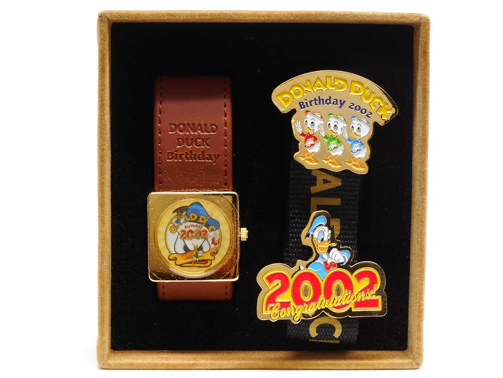 

Дональд Дак 68-я годовщина Часы-шнурок День рождения Дисней Стор и Набор, 2002,