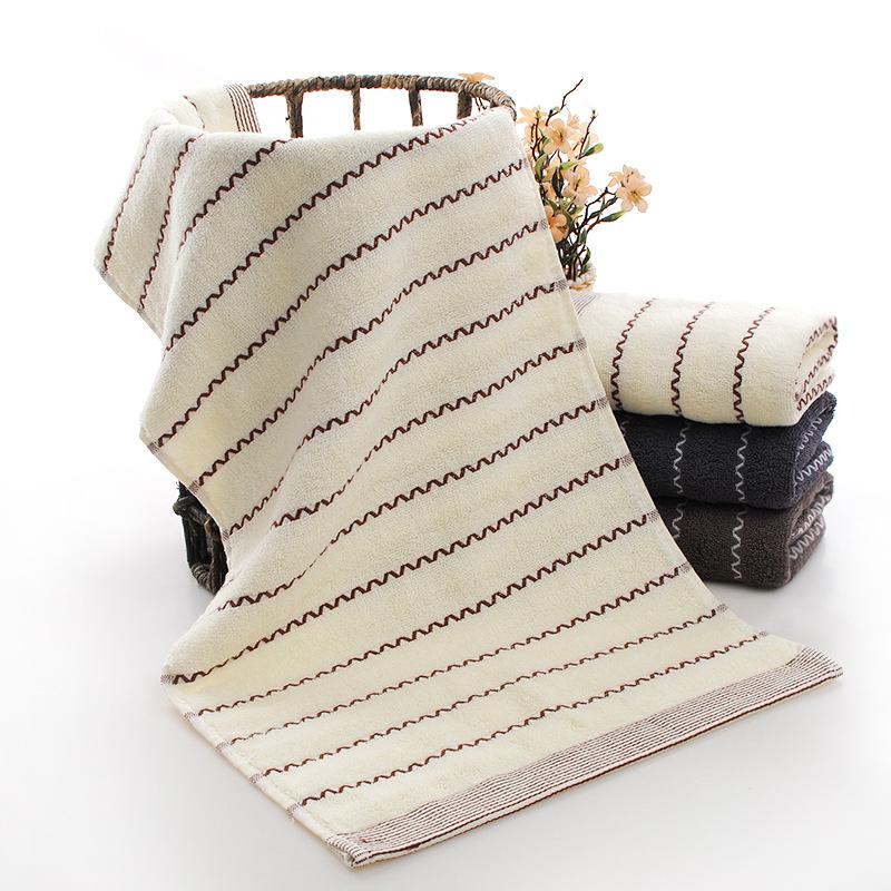 Water Pattern Pure Cotton Towel Manufacturer Soft Absorbent Face Towel