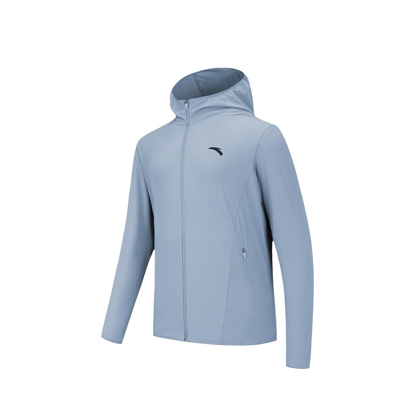 Anta Training Knitted Sports Jacket Men Jacket Blue Gray 952627703-4 S