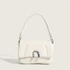 2025 High-End Diamond Pattern Underarm Bag: Zhao Lusi Style Niche Shoulder Handbag with Flower Roll Design