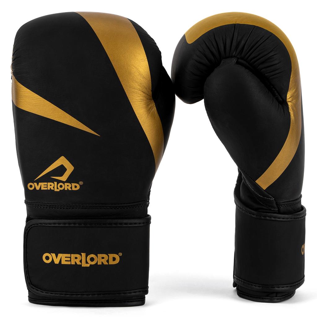 Overlord rękawice bokserskie riven złote 14 oz.