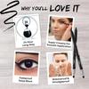 FACESCANADA Ultime Pro Intense Gel Matte Kajal With Smudger & Sharpener - Black, 1.2g | 24 Hr Long Stay | Water & Smudgeproof